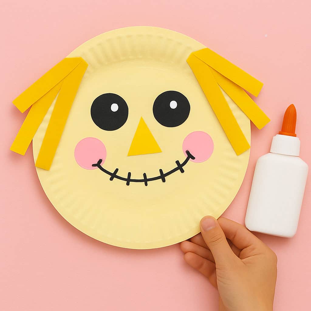 Paper Plate Scarecrow Craft for Kids | Easy Fall DIY Activity