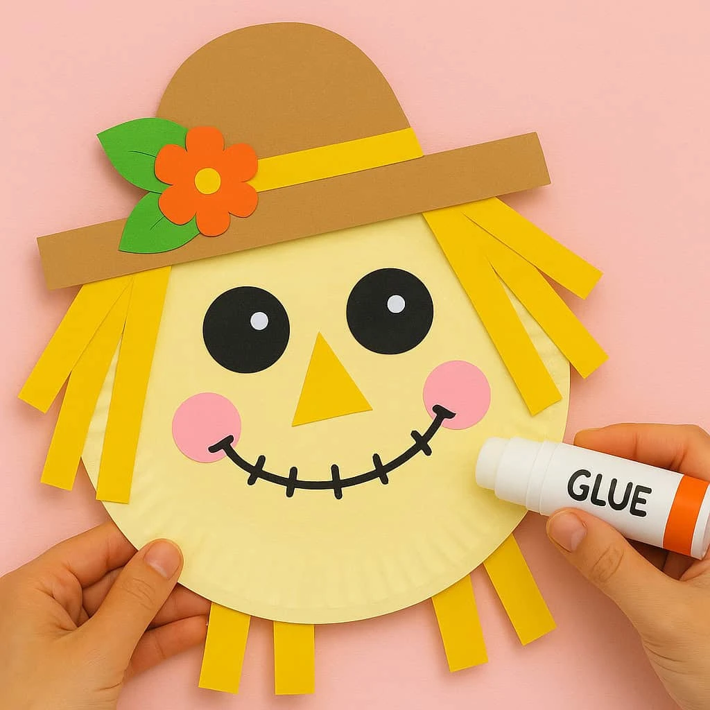 Paper Plate Scarecrow Craft for Kids | Easy Fall DIY Activity